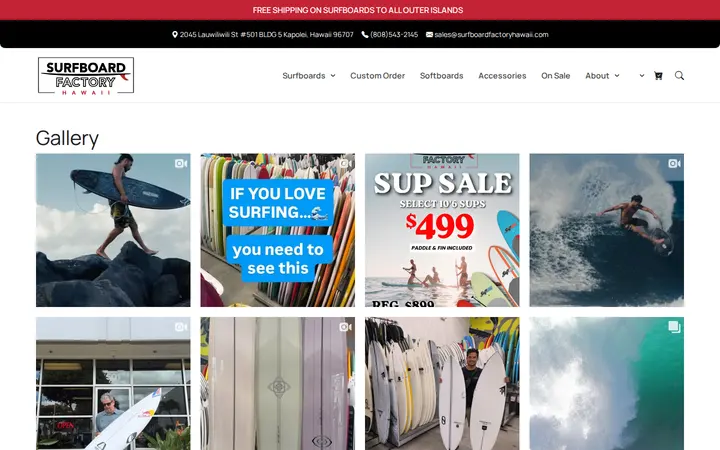 /gallery — Surfboard Factory Hawaii