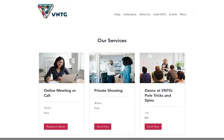 /book-online — VNTG, Inc.