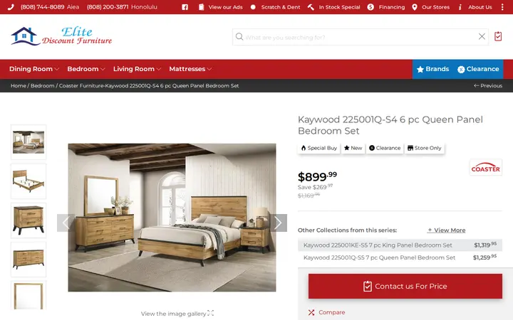 /en/collection/33602-coaster-furniture-kaywood-225001q-s4-6-pc-queen-panel-bedroom-set — Elite Discount Furniture