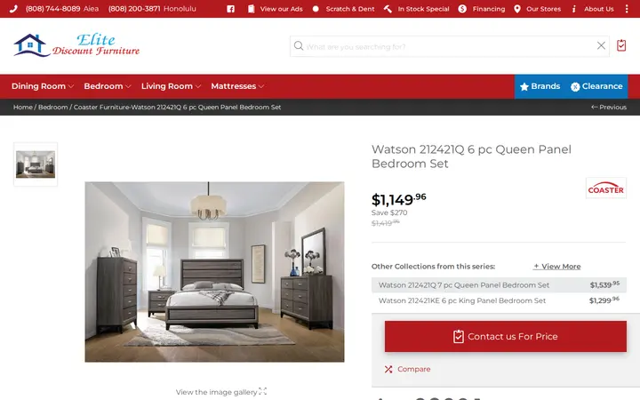 /en/collection/18751-coaster-furniture-watson-212421q-6-pc-queen-panel-bedroom-set — Elite Discount Furniture