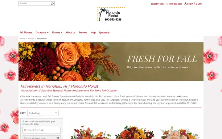 /fall-flowers/cat1080004 — Honolulu Florist