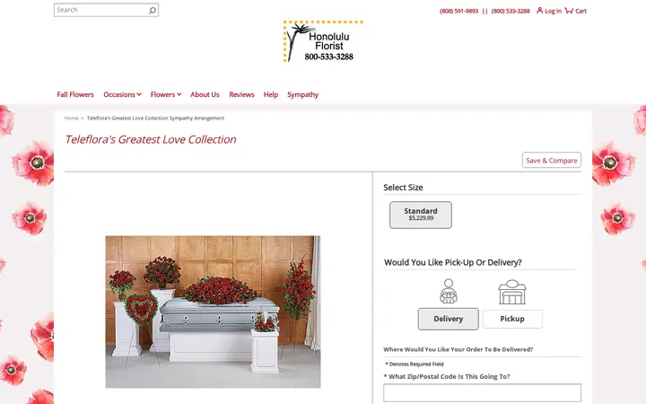 /sympathy-arrangement/telefloras-greatest-love-collection/p_ef_t280-3a — Honolulu Florist