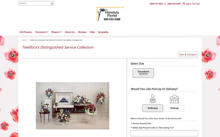 /sympathy-arrangement/telefloras-distinguished-service-collection/p_ef_t282-3a — Honolulu Florist