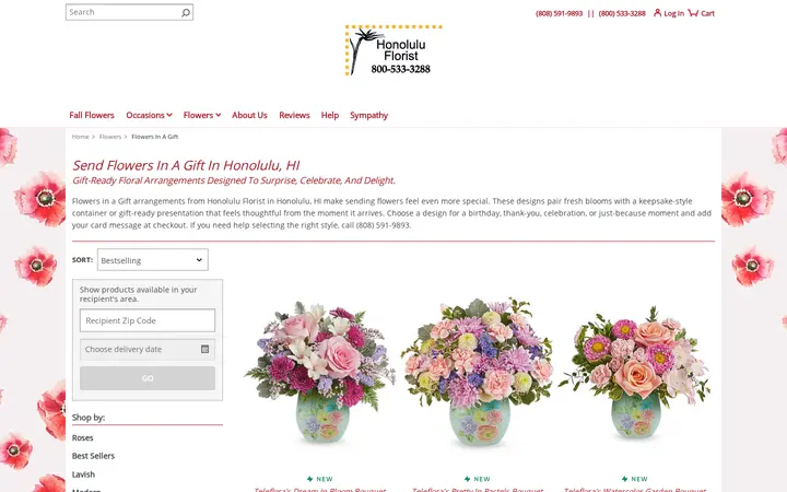 /flowers-in-a-gift/cat1080003 — Honolulu Florist