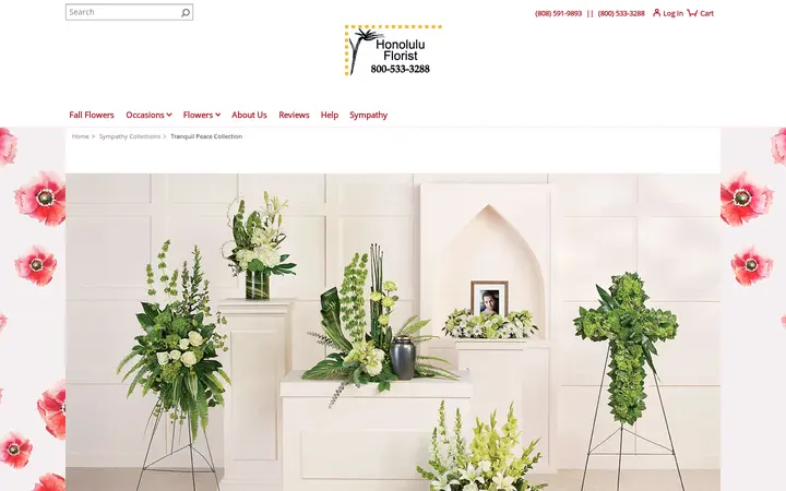 /sympathy-collections/tranquil-peace-collection/cat9490007 — Honolulu Florist