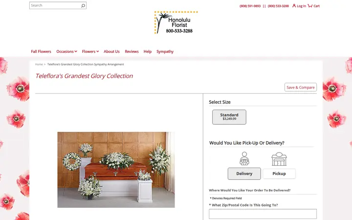 /sympathy-arrangement/telefloras-grandest-glory-collection/p_ef_t281-5a — Honolulu Florist