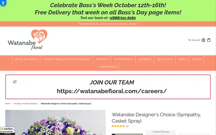 /honolulu-watanabe-floral-inc/watanabe-designer-s-choice-sympathy-casket-spray.html — Watanabe Floral, Inc.
