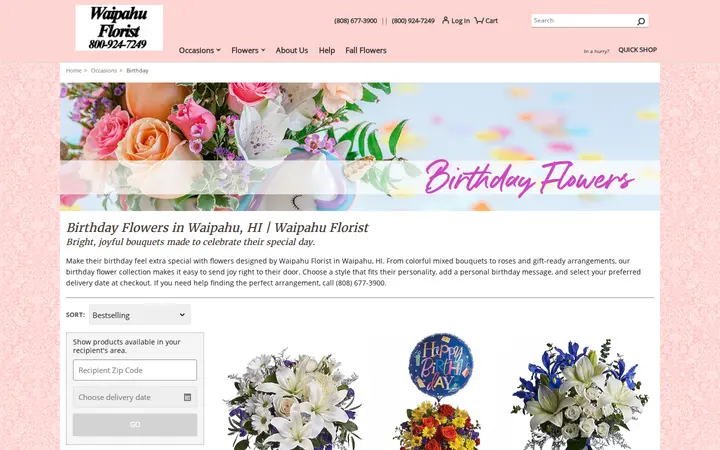 /birthday/cat1000017 — Waipahu Florist