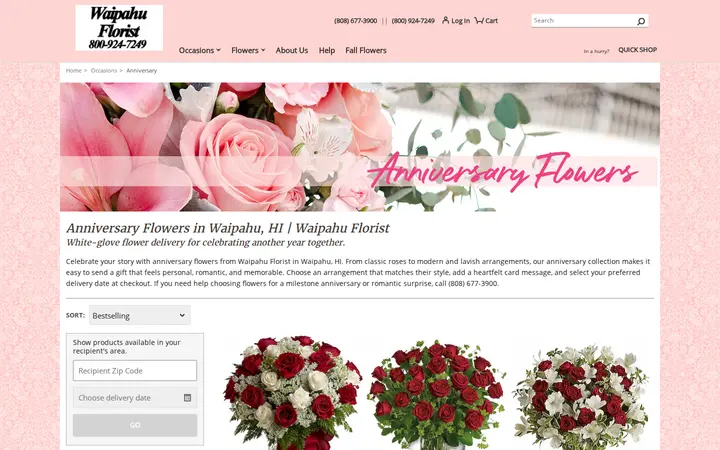 /anniversary/cat1000016 — Waipahu Florist