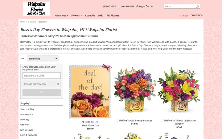 /bosss-day/cat1080015 — Waipahu Florist
