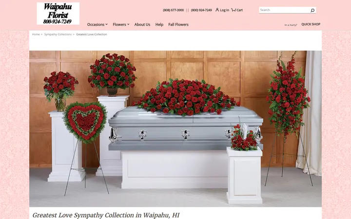 /sympathy-collections/greatest-love-collection/cat9490006 — Waipahu Florist
