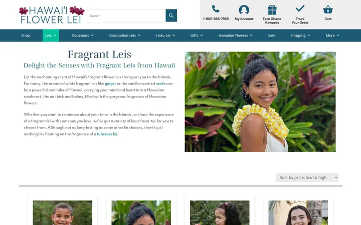 /product-category/shop-hawaiian-leis/fragrant-leis — Hawaii Flower Lei
