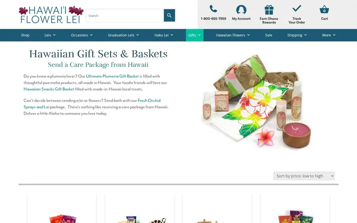 /product-category/hawaiian-gifts/gift-sets-baskets — Hawaii Flower Lei
