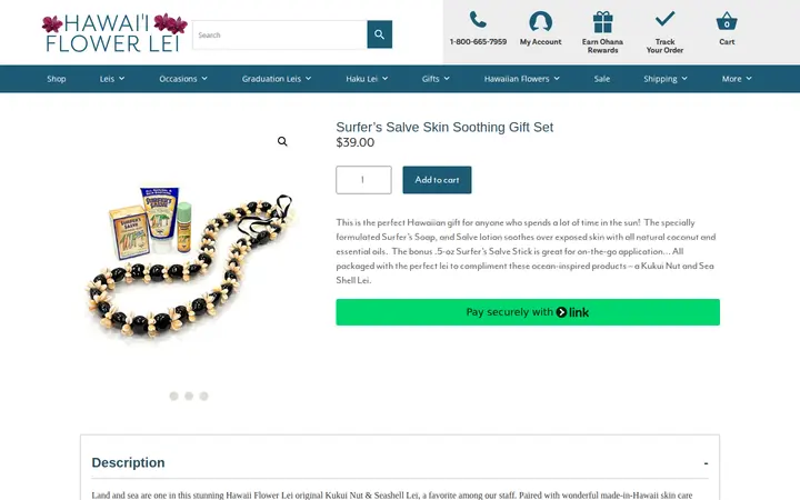 /product/surfers-salve-skin-soothing-gift-box — Hawaii Flower Lei