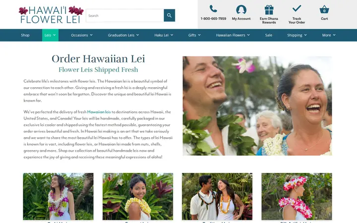 /product-category/shop-hawaiian-leis — Hawaii Flower Lei