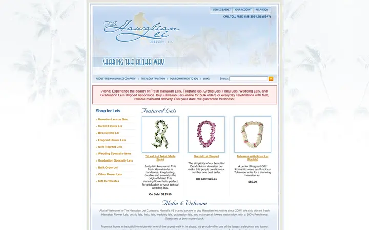 /Default.aspx — The Hawaiian Lei Company LLC
