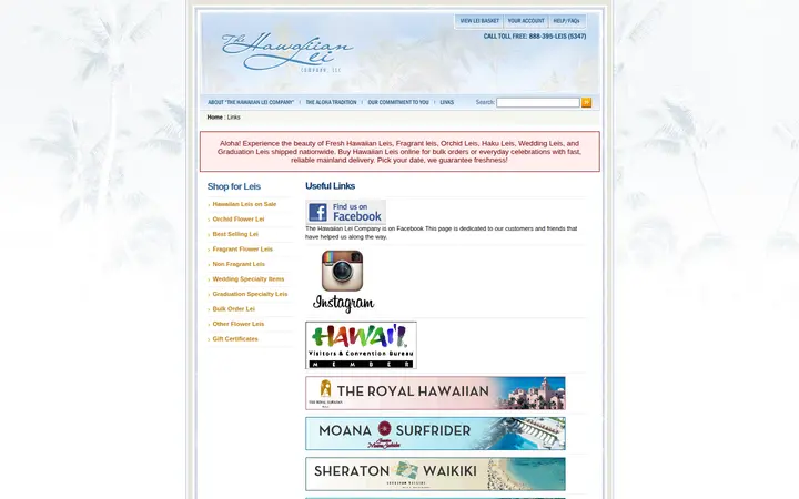 /Links.aspx — The Hawaiian Lei Company LLC