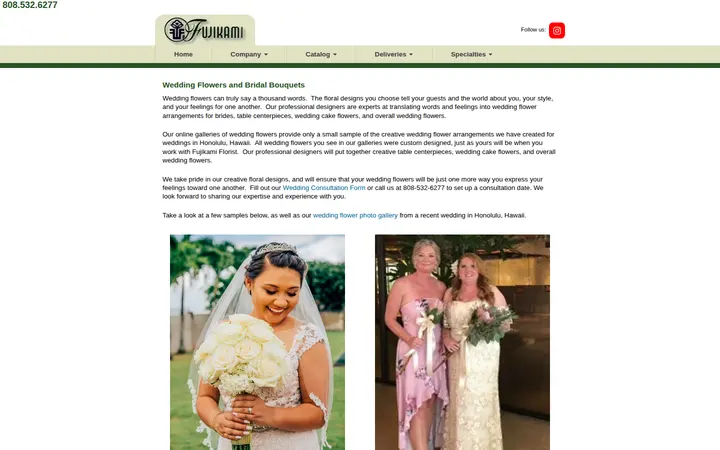 /honolulu-wedding-flowers.aspx — Fujikami Florist - Honolulu - Official Site