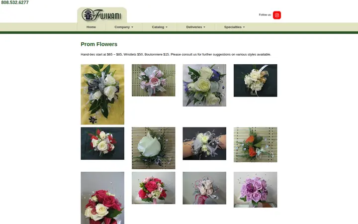 /honolulu-prom-bouquets-leis-and-flowers.aspx — Fujikami Florist - Honolulu - Official Site
