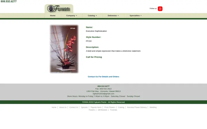 /catalog/ff102.aspx — Fujikami Florist - Honolulu - Official Site