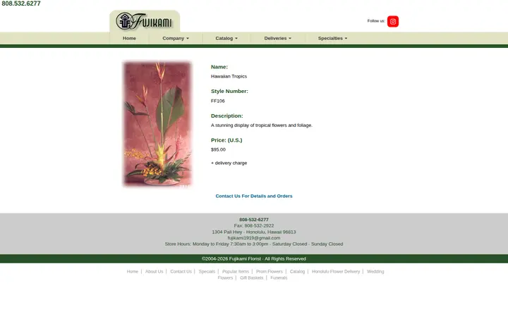 /catalog/ff106.aspx — Fujikami Florist - Honolulu - Official Site