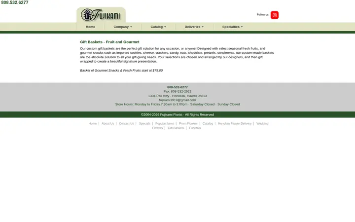 /honolulu-gift-baskets-and-wine.aspx — Fujikami Florist - Honolulu - Official Site