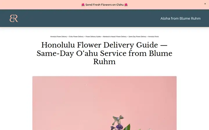 /blume-ruhm-blog/city-sender-guides-honolulu-flower-delivery — Blume Ruhm