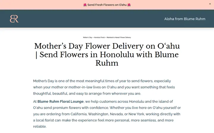 /blume-ruhm-blog/mothers-day-flower-delivery-on-oahu-send-flowers-in-honolulu-with-blume-ruhm — Blume Ruhm