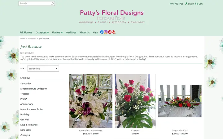 /just-because/de-425613 — Patty's Floral Designs, Inc.