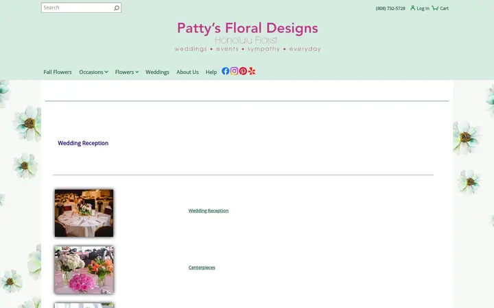 /WeddingReception — Patty's Floral Designs, Inc.