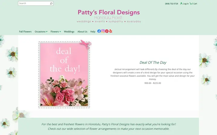 Website of Patty's Floral Designs, Inc.