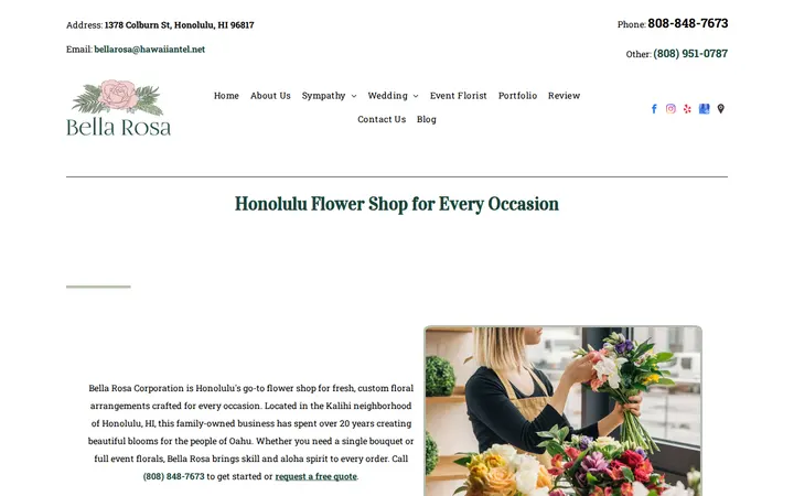 /florist-shop-honolulu-hi — Bella Rosa Corporation