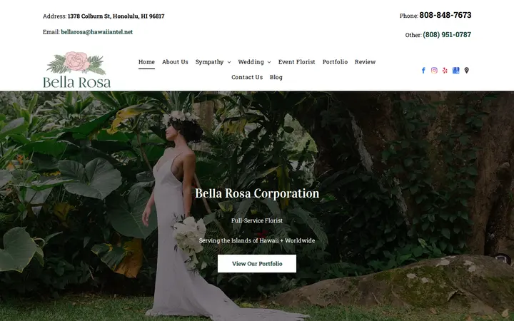 Website of Bella Rosa Corporation