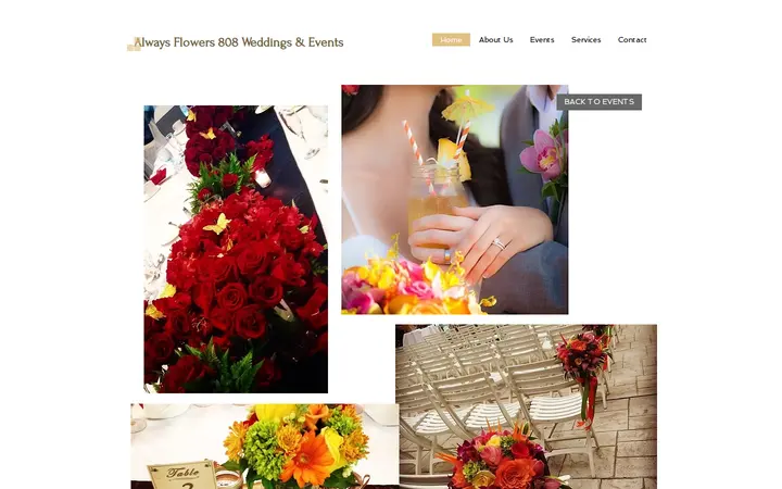 Website of Always Flowers