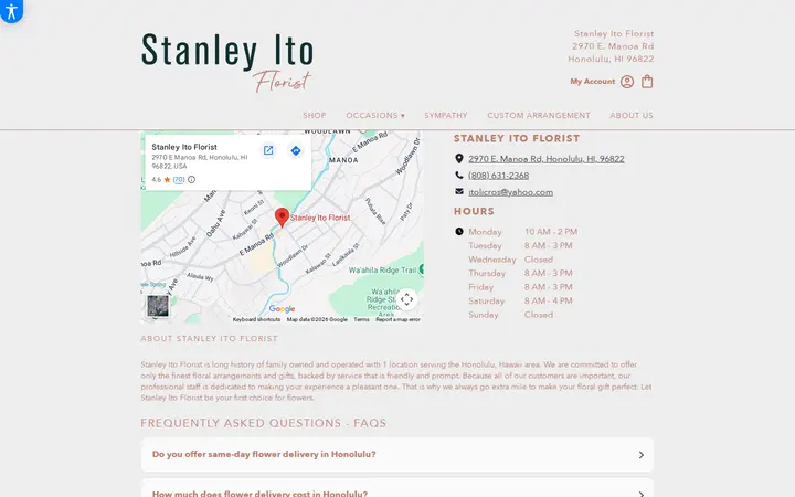 /about-us — Stanley Ito Florist