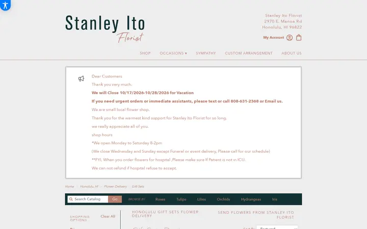 /honolulu-florist-flower-delivery/gift-sets-flowers — Stanley Ito Florist