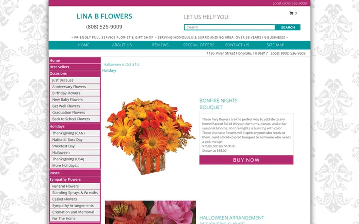 /halloween-flowers.php — Lina B Flowers