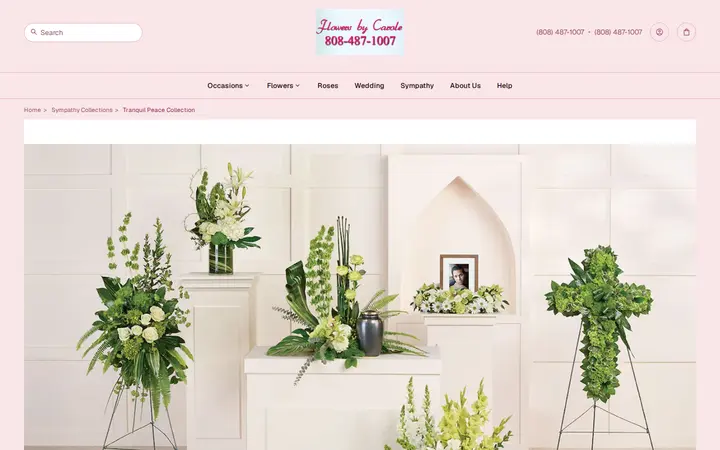 /sympathy-collections/tranquil-peace-collection/cat9490007 — Flowers By Carole