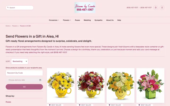 /flowers-in-a-gift/cat1080003 — Flowers By Carole