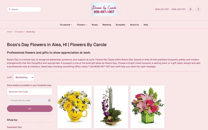 /bosss-day/cat1080015 — Flowers By Carole