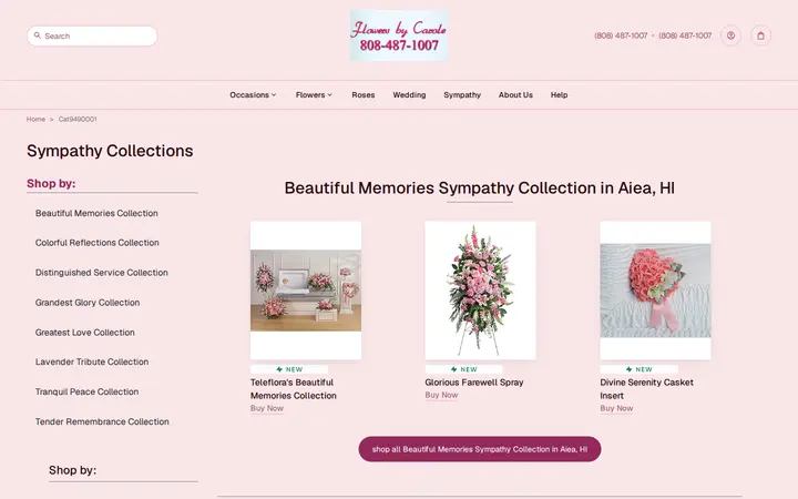 /sympathy-collections/cat9490001 — Flowers By Carole