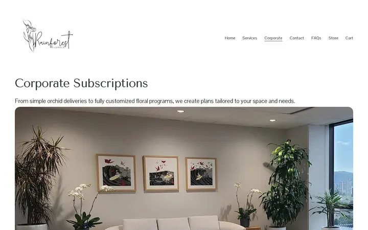 /corporate — Rainforest Florals at Young St.