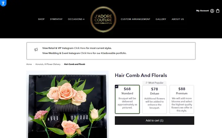 /honolulu-jadore-couture-floral-styling/hair-comb-and-florals.html — J'Adore Couture Luxury Floral & Styling