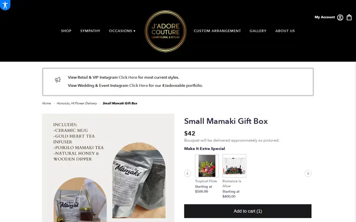 /honolulu-jadore-couture-floral-styling/small-mamaki-gift-box.html — J'Adore Couture Luxury Floral & Styling