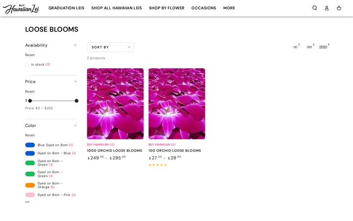 /collections/loose-blooms — Buy Hawaiian Lei
