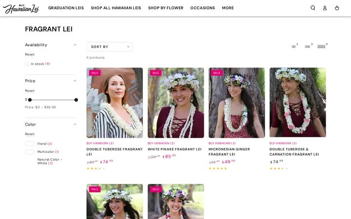 /collections/fragrant-leis — Buy Hawaiian Lei