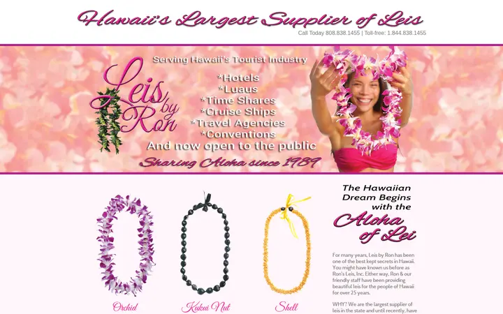 Homepage — Leis By Ron