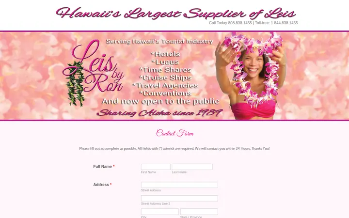 /contact.html — Leis By Ron
