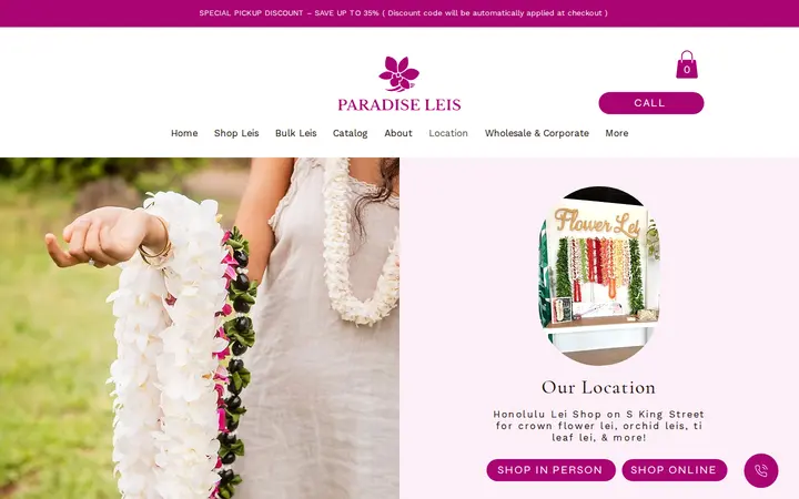 /location — Paradise Leis
