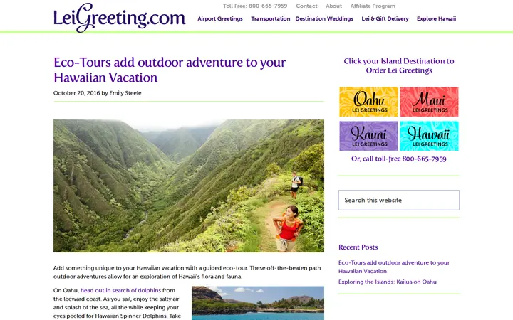 /eco-tours-add-outdoor-adventure-hawaiian-vacation — LeiGreeting.com